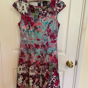 Adrianna Papell scuba floral dress